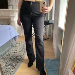 H&M Black Flare Pant with Zipper